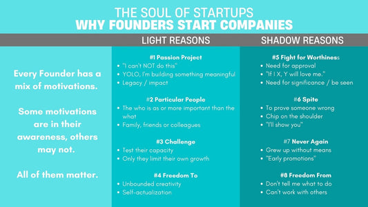 Founder Motivations: The Light and the Shadow